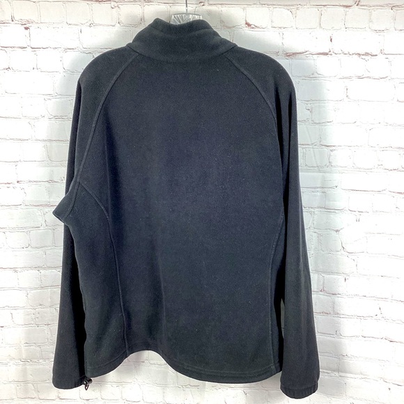 Columbia Fleece Jacket Women’s Size 1X Black Full Zip Pockets Soft Warm - Picture 2 of 9